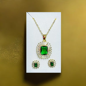 Crystal Stone Necklace Set Exquisite multi-color Gift Set Jewelry - 842152 - Pinoyhyper