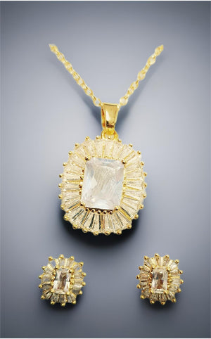 Crystal Stone Necklace Set Exquisite multi-color Gift Set Jewelry - 842152 - Pinoyhyper