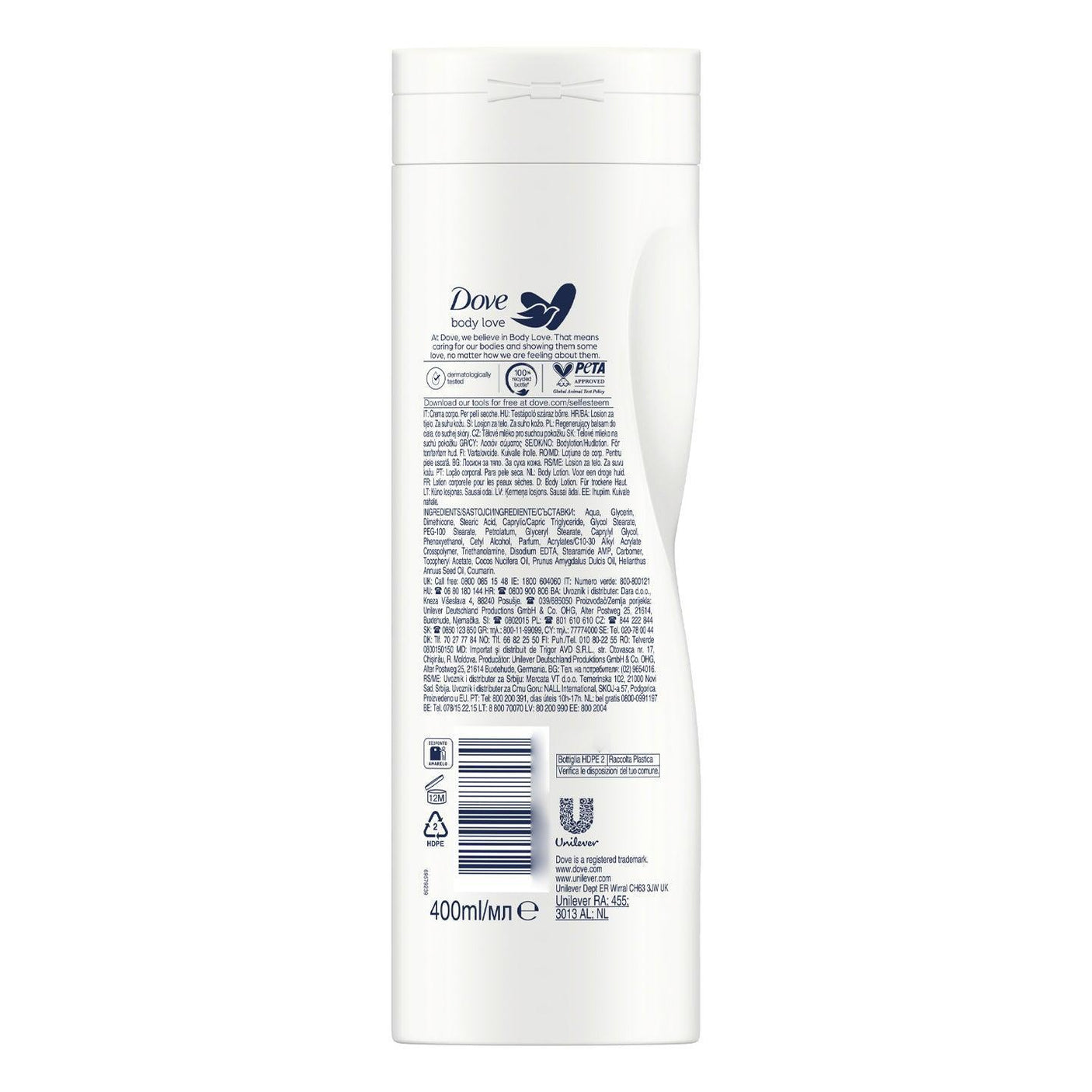 Dove Body Love Restoring Care Body Lotion - 400ml - Pinoyhyper