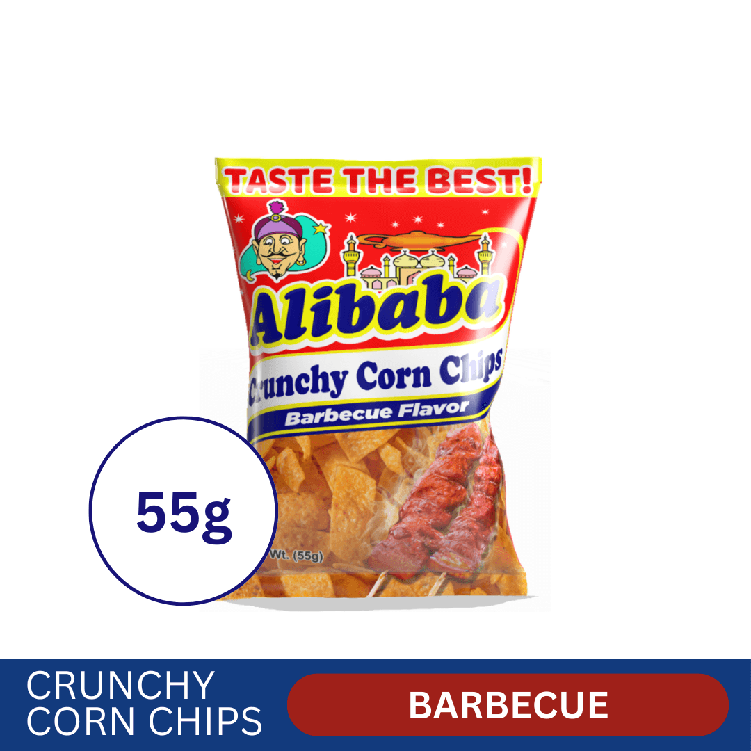 Alibaba Crunchy Corn Chips Barbecue Flavor - 55g