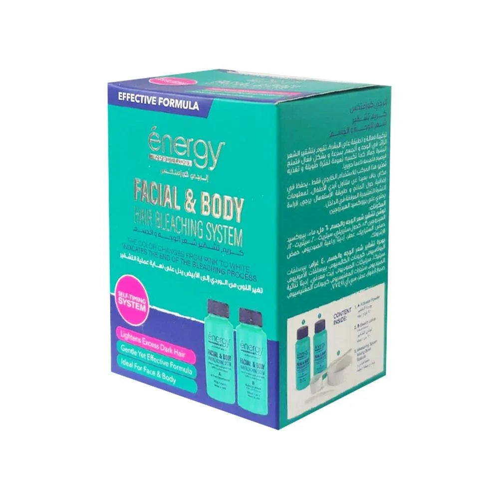 Energy Facial and Body Hair Bleaching System - 40g + 60g