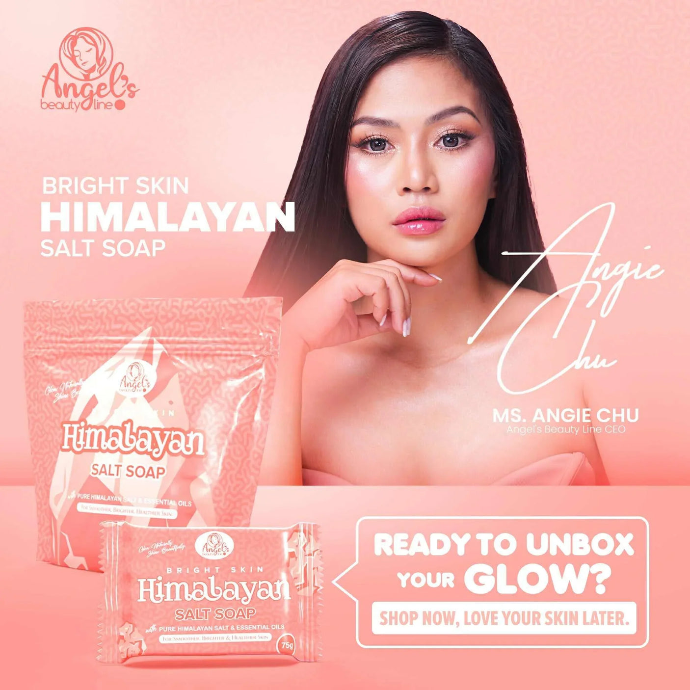 Angel’s Beautyline Bright Skin Himalayan Salt Soap - 75g (Pack of 5)
