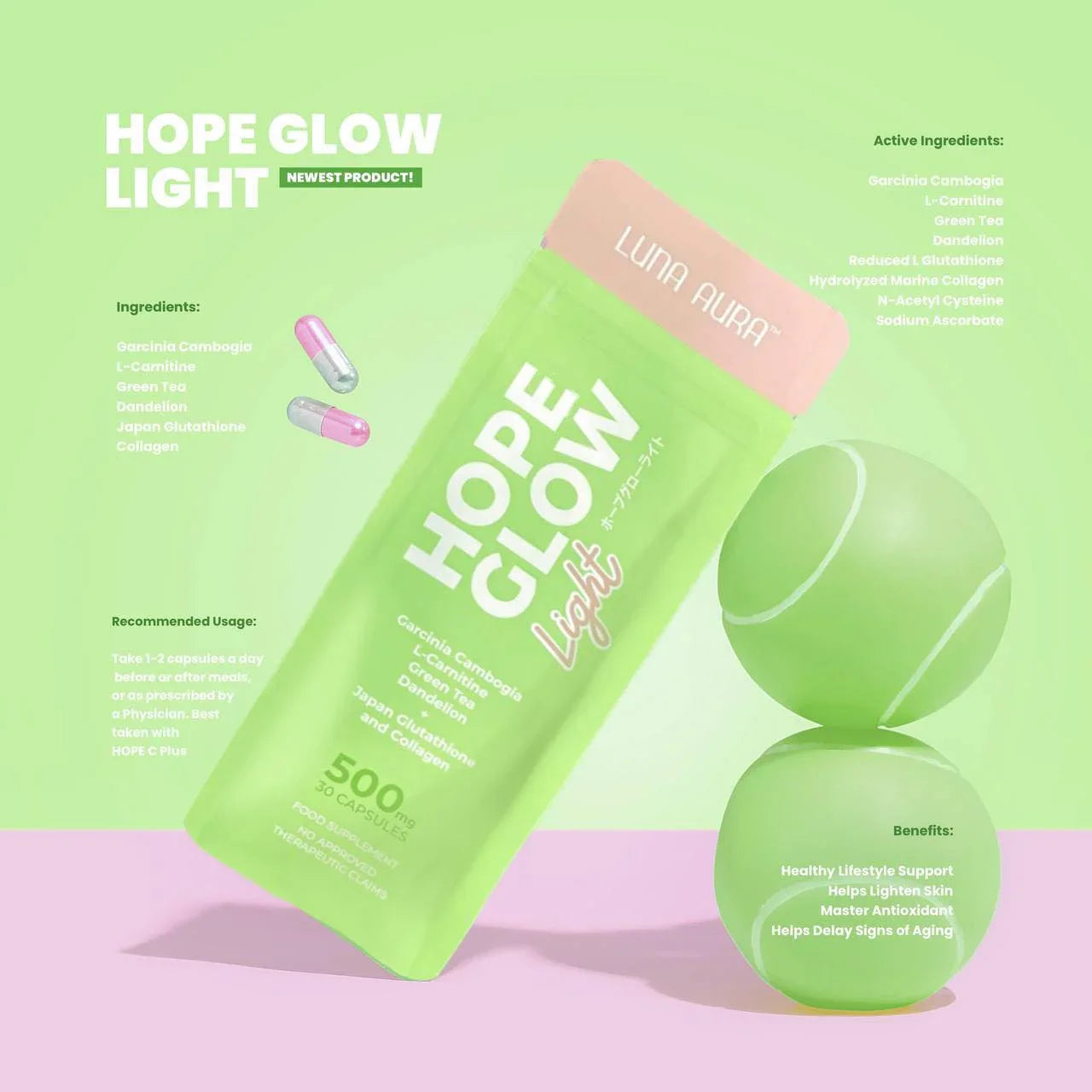 Luna Aura Hope Glow Light - 30s