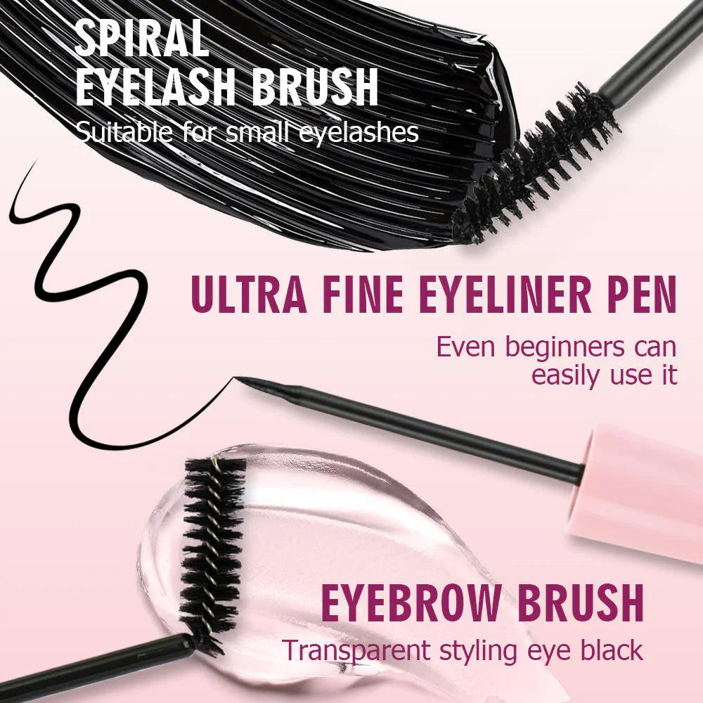 Kiss Beauty 4 in 1 Super 3D Mascara & Eyeliner Set