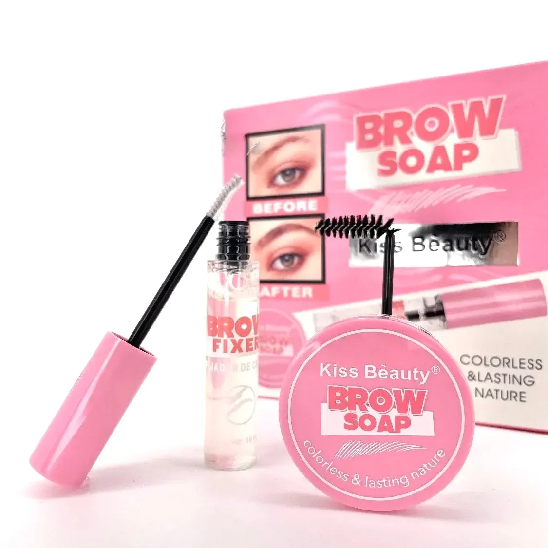 Kiss Beauty Brow Styling Gel Kit - 10ml + 9g