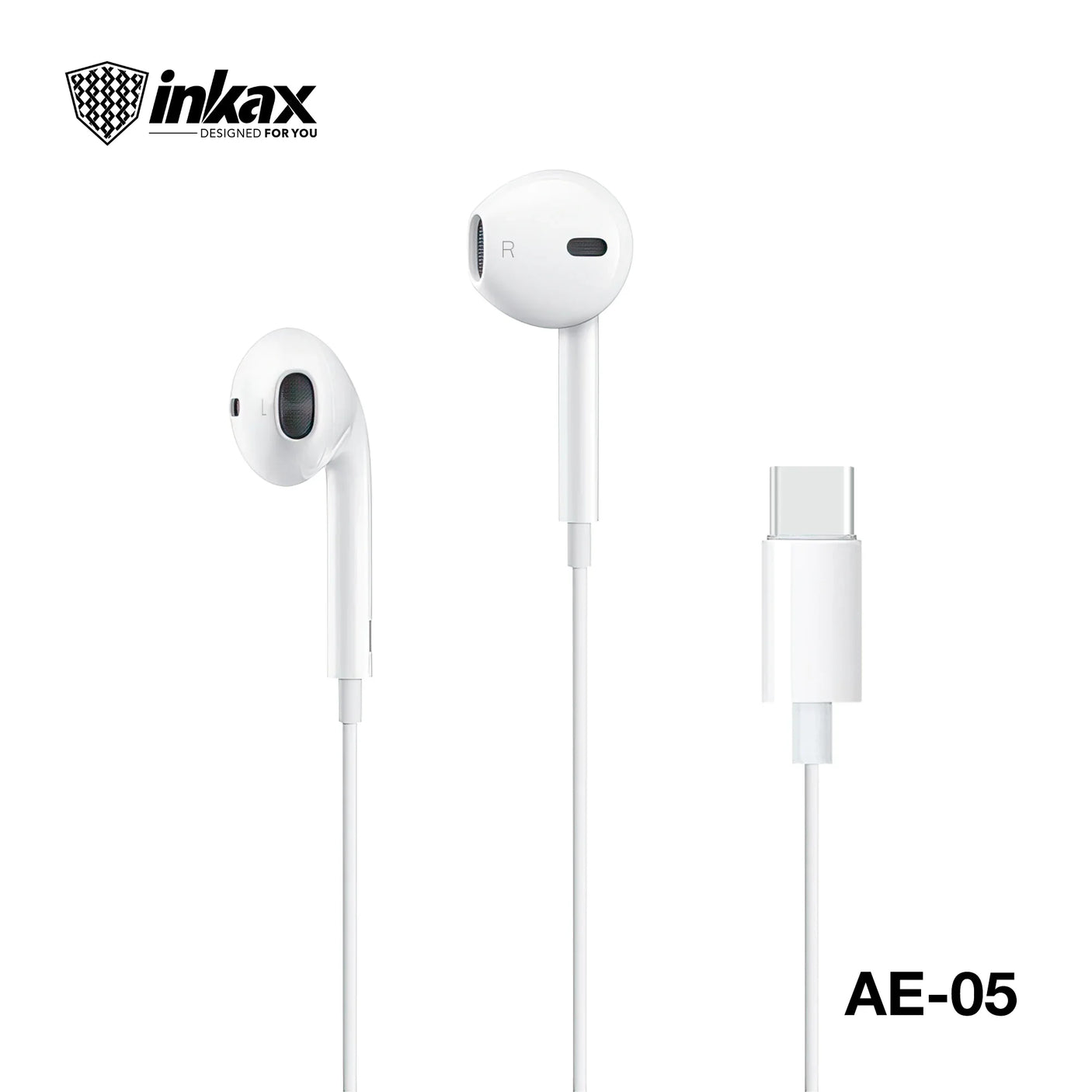 inkax Type-C Half in Ear Earphone AE-05