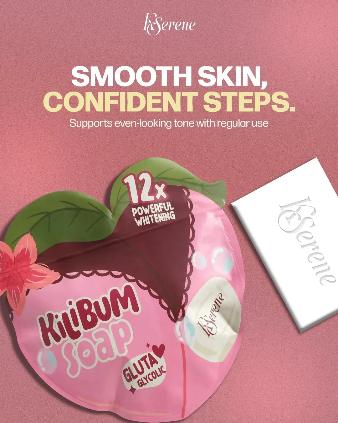 KSerene 12X Powerful Brightening Kilibum Soap - 3 × 70g