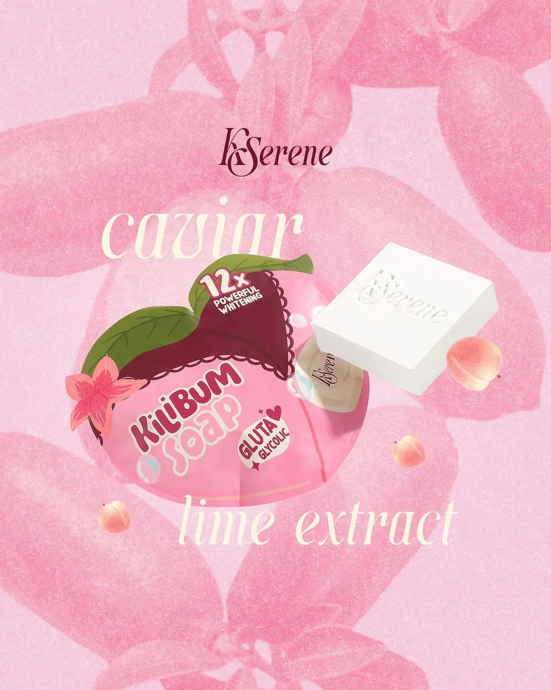 KSerene 12X Powerful Brightening Kilibum Soap - 3 × 70g