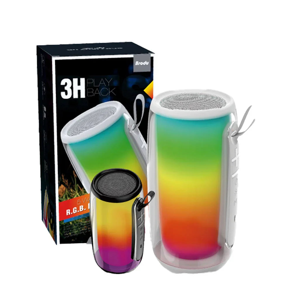 مكبر صوت بلوتوث محمول Brodu Bass Plus RGB طراز BTS-1953