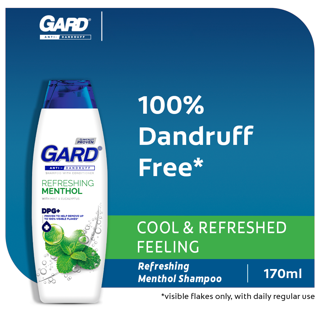 Gard Anti-Dandruff Refreshing Menthol Shampoo - 170ml