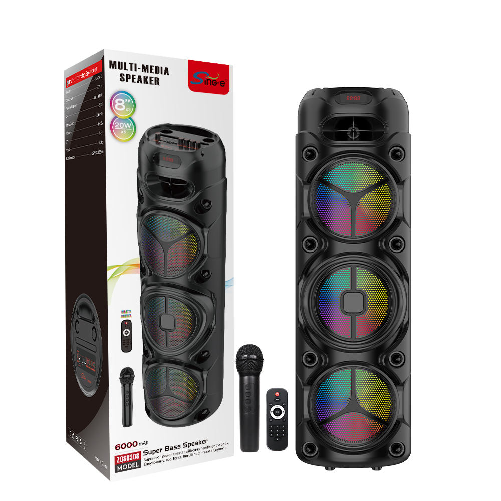 Sing-e Multimedia 8 Inch Party Super Bass Speaker - ZQS8308