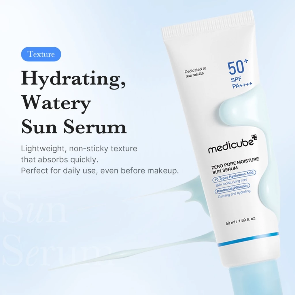 Medicube Zero Pore Moisture Sun Serum SPF 50+ - 50ml