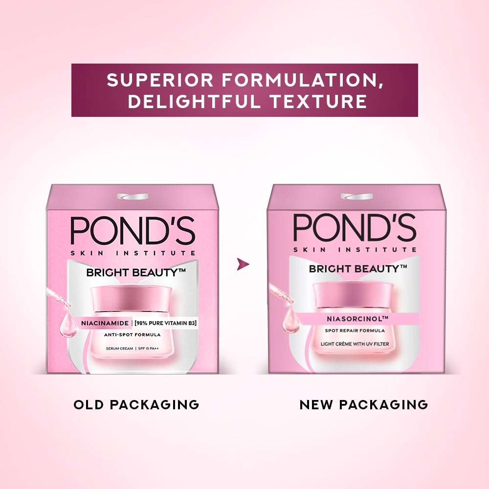 Ponds Bright Beauty Niasorcinol Light Cream With UV Filter - 35g