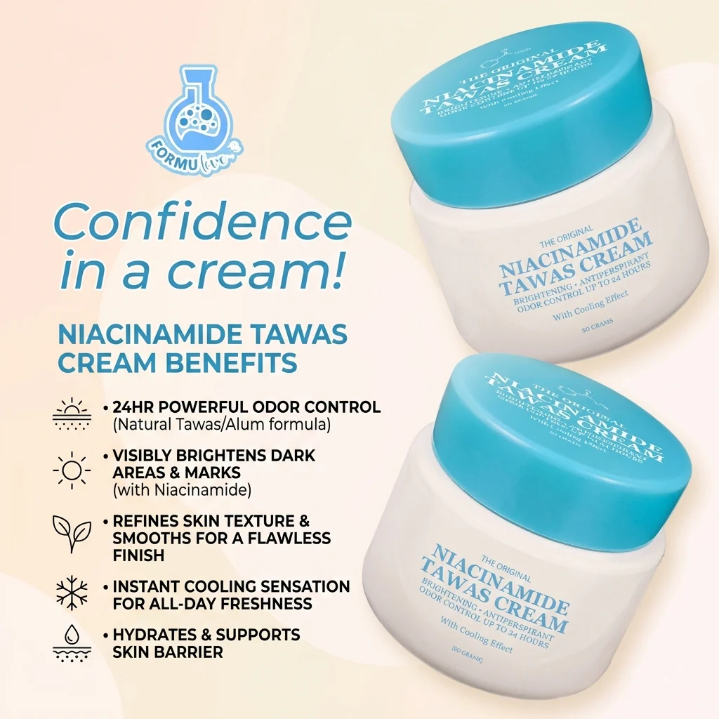 The Original Niacinamide Tawas Underarm Cream - 50g