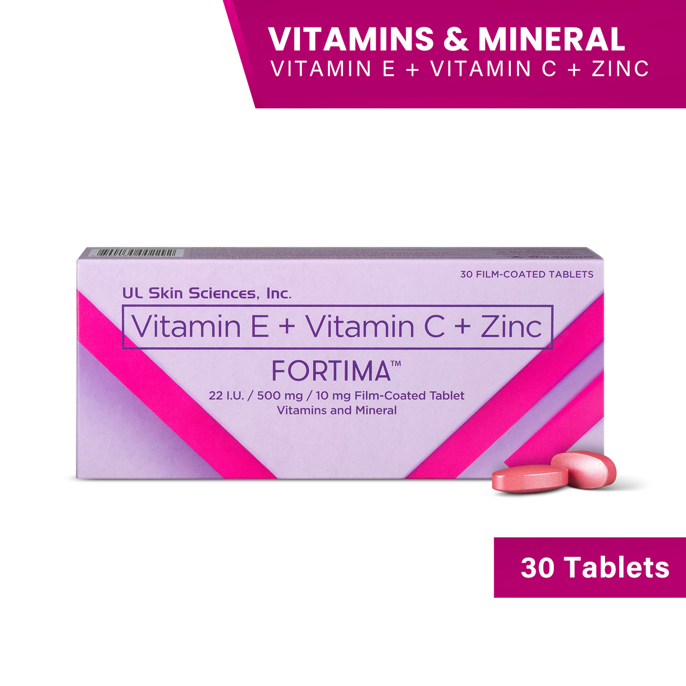 Fortima Vitamin E + Vitamin C + Zinc - 30s