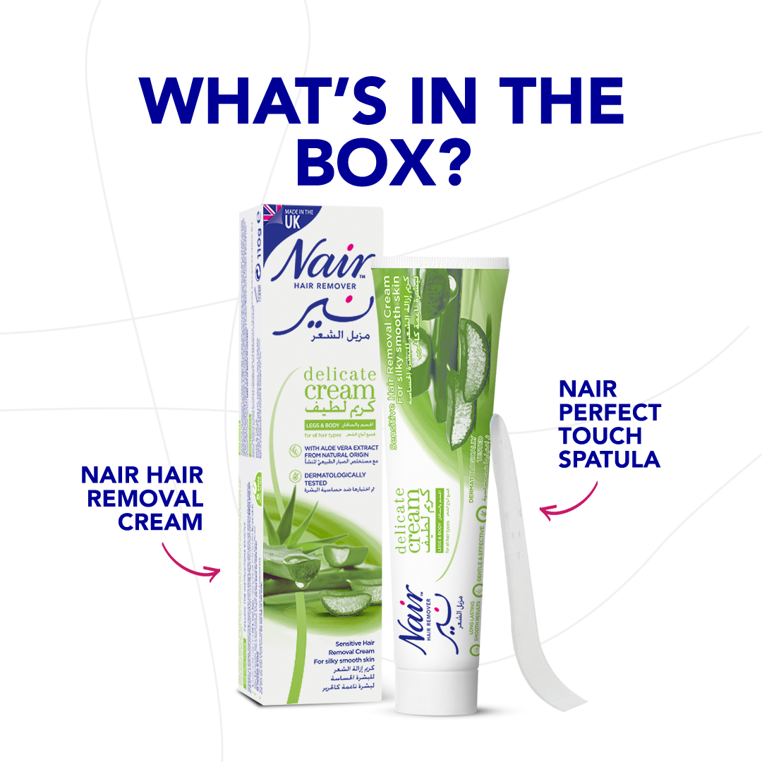 Nair Hair Remover Delicate Cream With Aloe Vera Extract - 110g