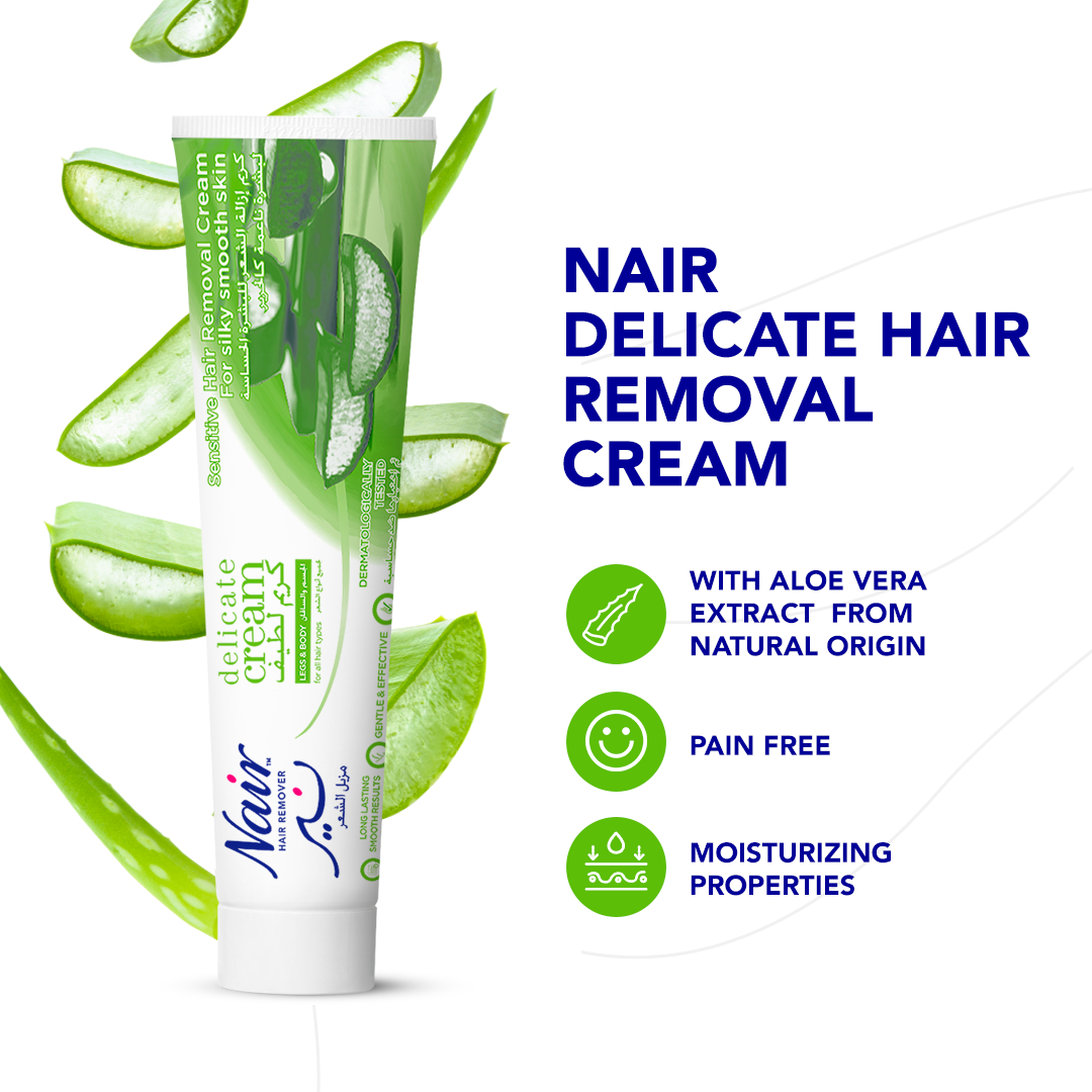 Nair Hair Remover Delicate Cream With Aloe Vera Extract - 110g