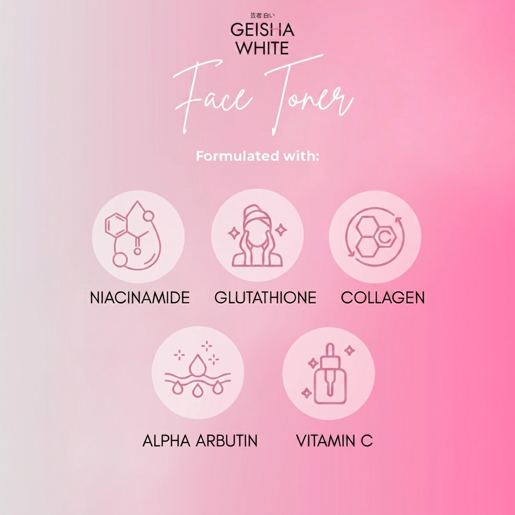 Geisha White Bright & Balance Face Toner - 100ml