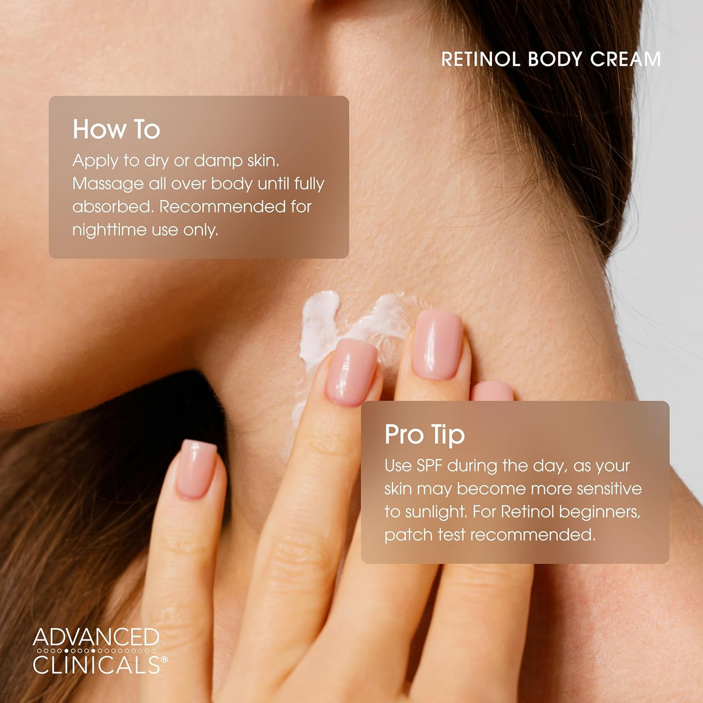 Advanced Clinicals Retinol Firming Body Cream - 454g