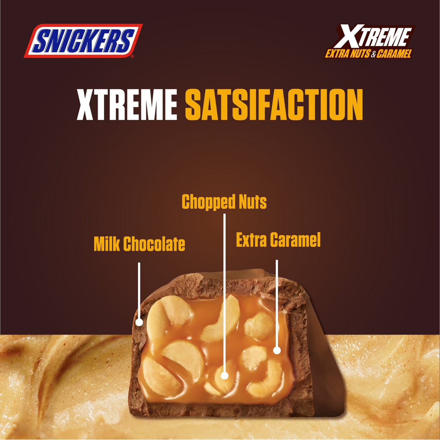 Snickers Xtreme Extra Nuts & Caramel - 40g