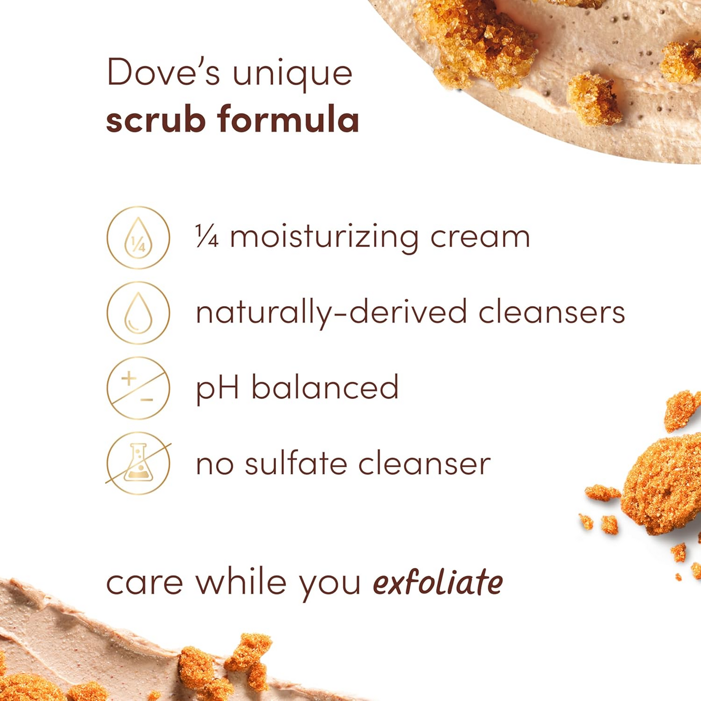 Dove Brown Sugar & Coconut Butter Body Scrub - 425g