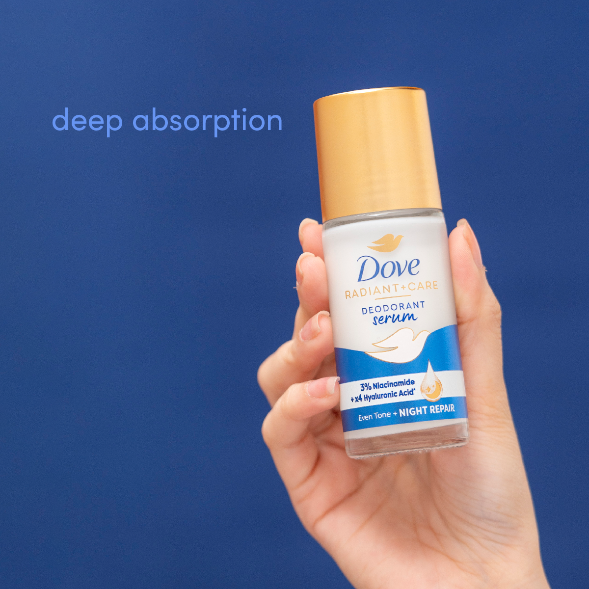 Dove 3% Niacinamide + X4 Hyaluronic Acid Deodorant Serum - 45ml