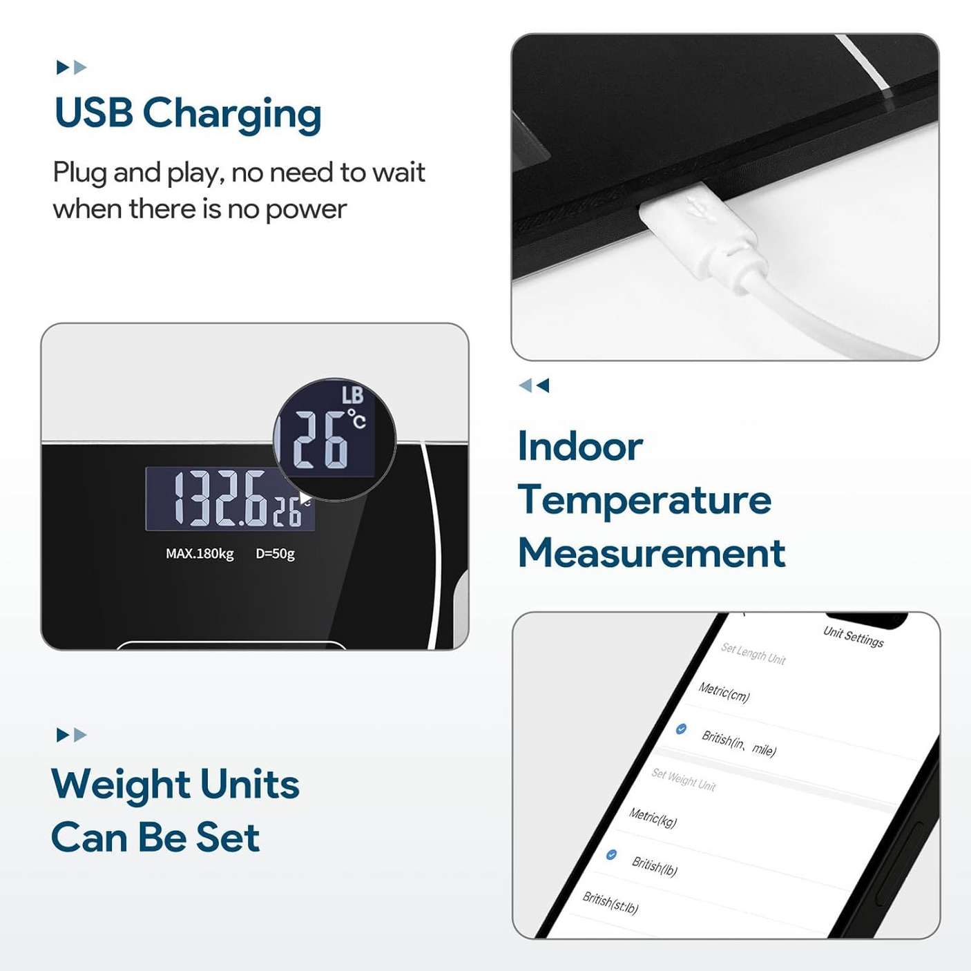 Smart Bluetooth Body Weight & Composition Scale