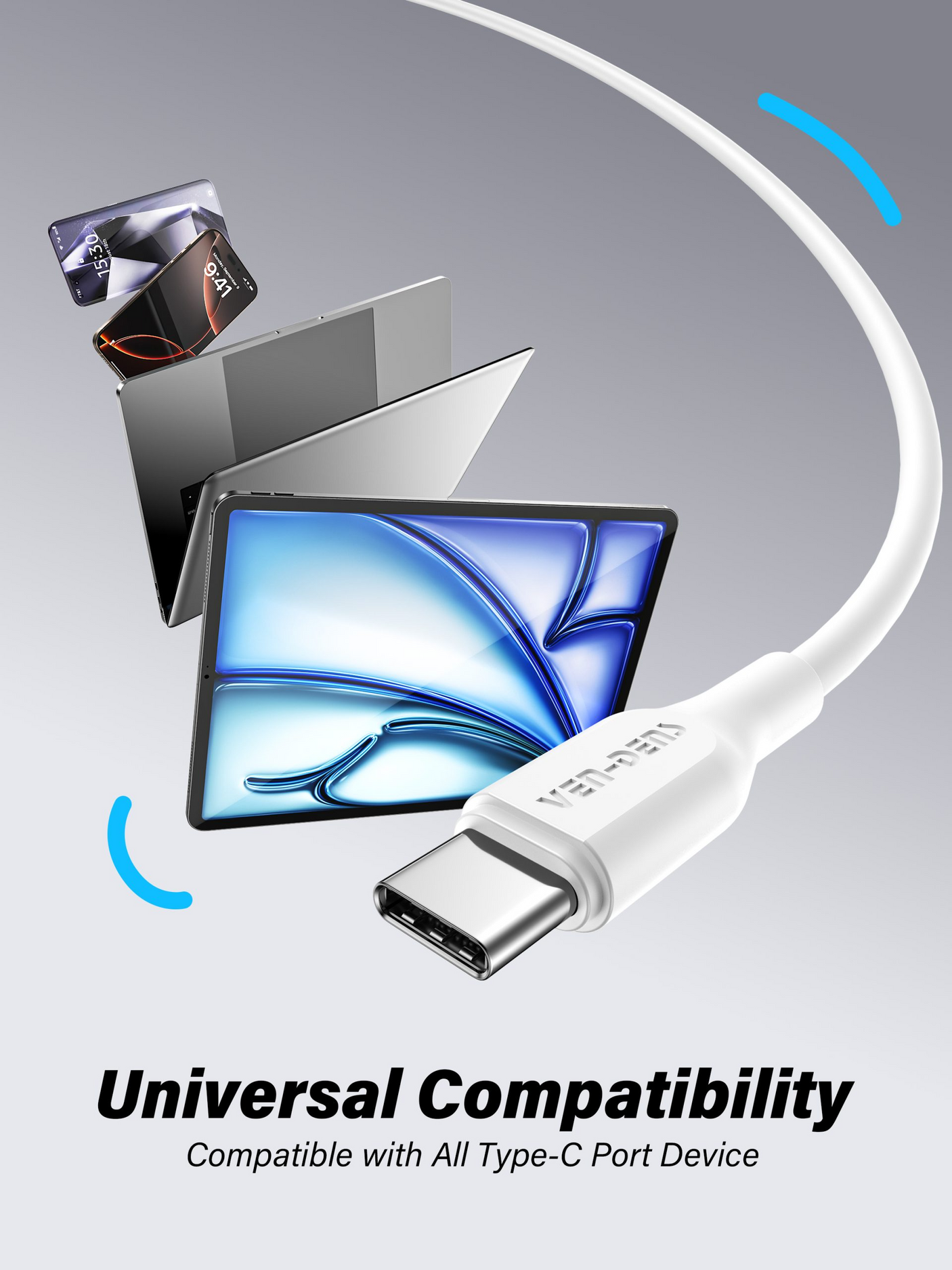 VEN-DENS 27W Type C To IP Data Cable VD-DC20CL