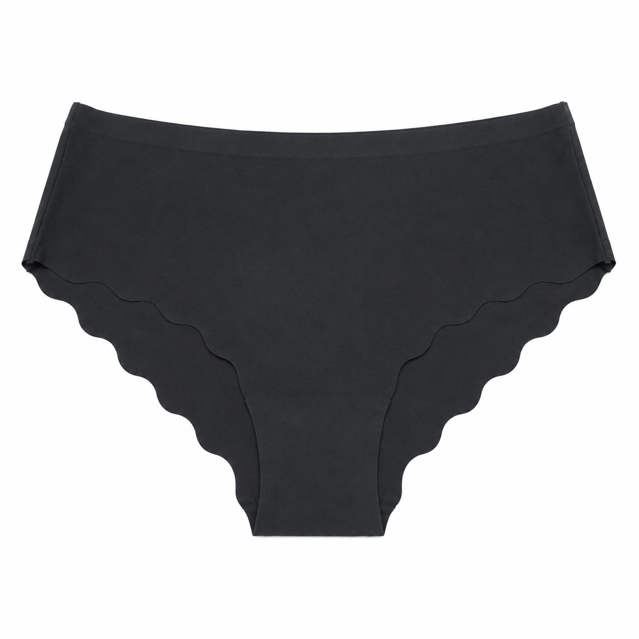 Women's Seamless Scalloped Edge No-Show Hipster Pantie - P-9020