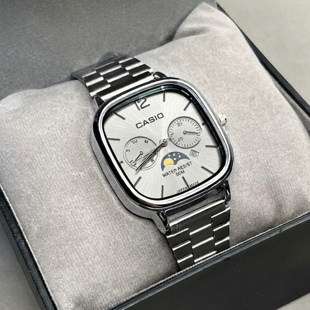 Casio Standard Analog Moon Phase Watch - A963