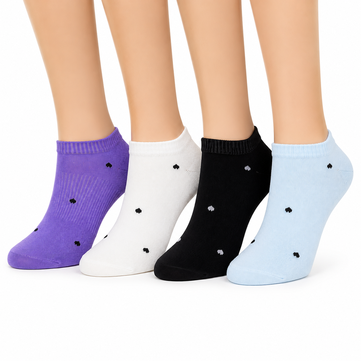 KK Women's Free Size Ankle Socks - D-179-1 - 3 Pairs