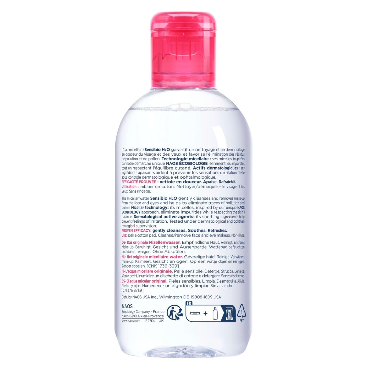 Bioderma Sensibio H2O Daily Soothing Cleanser - 250ml