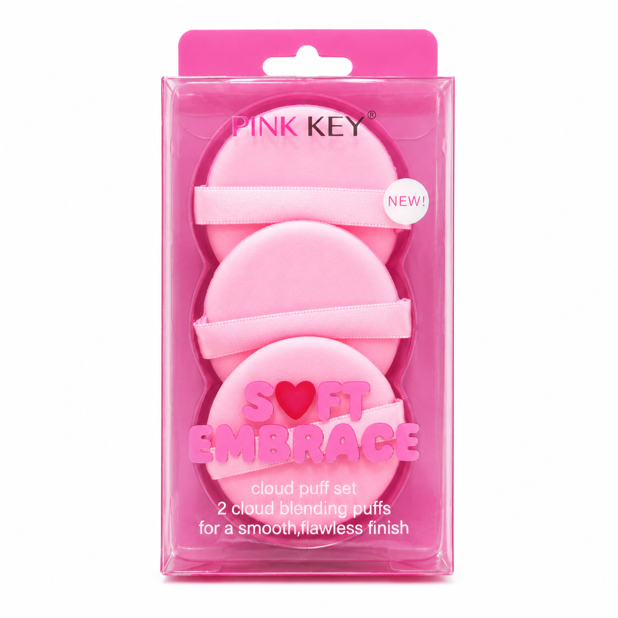 Pink Key Cloud Puff Set - PT1216