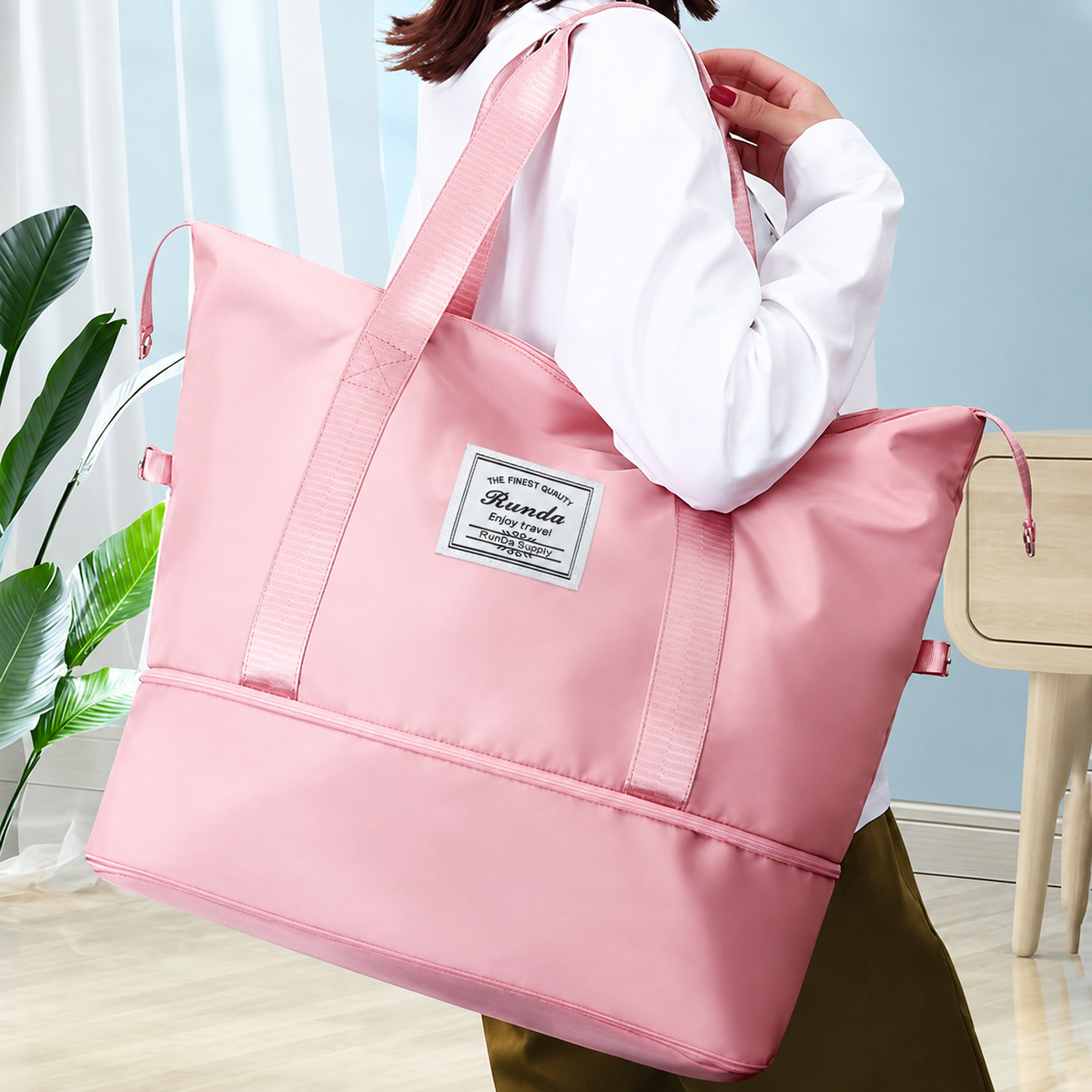Run Da Large Capacity Folding Travel Duffel Bag
