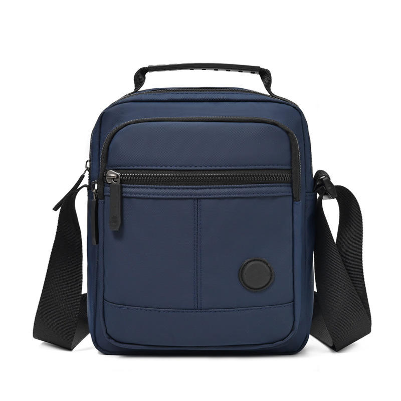 Crossbody Messenger Bag with Top Handle - 9305 (Blue)
