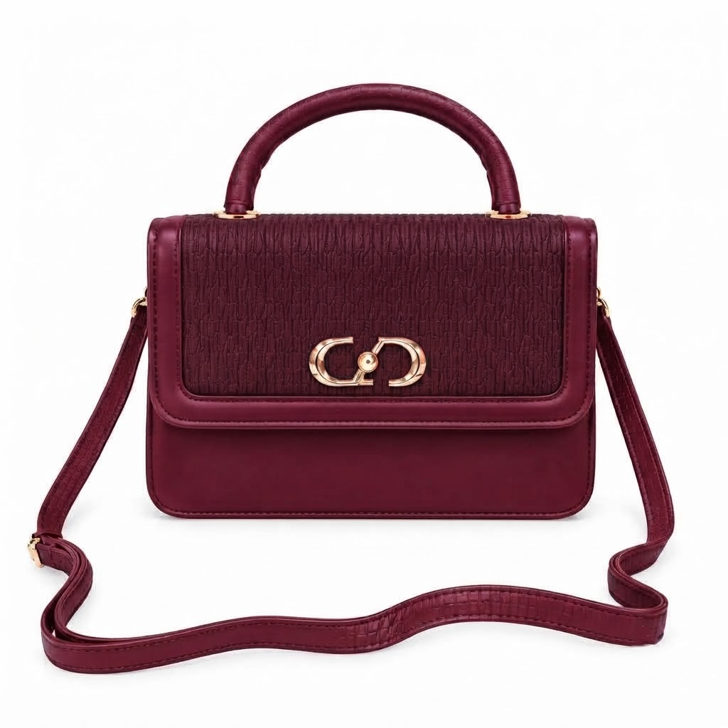 Women’s Textured Top Handle Shoulder Bag - 1030