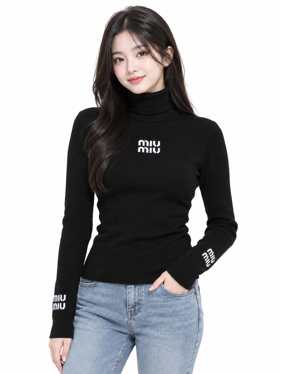 Women's High Neck T-Shirt - DY8826
