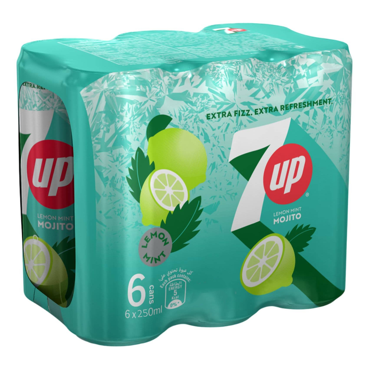 7up Lemon Mint Mojito Can - 250ml (Pack of 6)