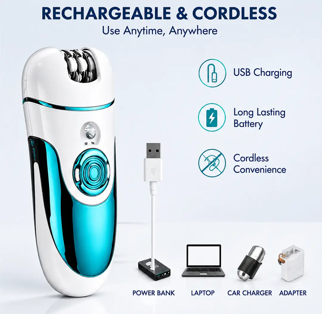 Daling 4-in-1 Rechargeable Lady’s Hair Remover - DL6018