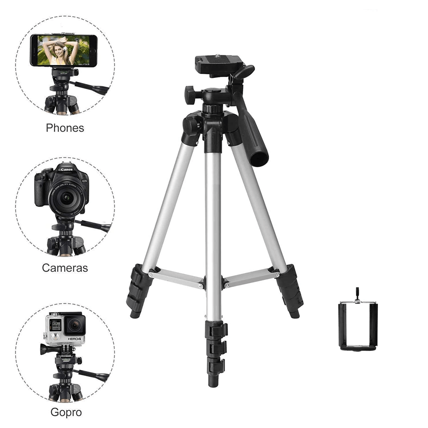 حامل ثلاثي القوائم خفيف الوزن محمول مع حقيبة حمل TMX-T42