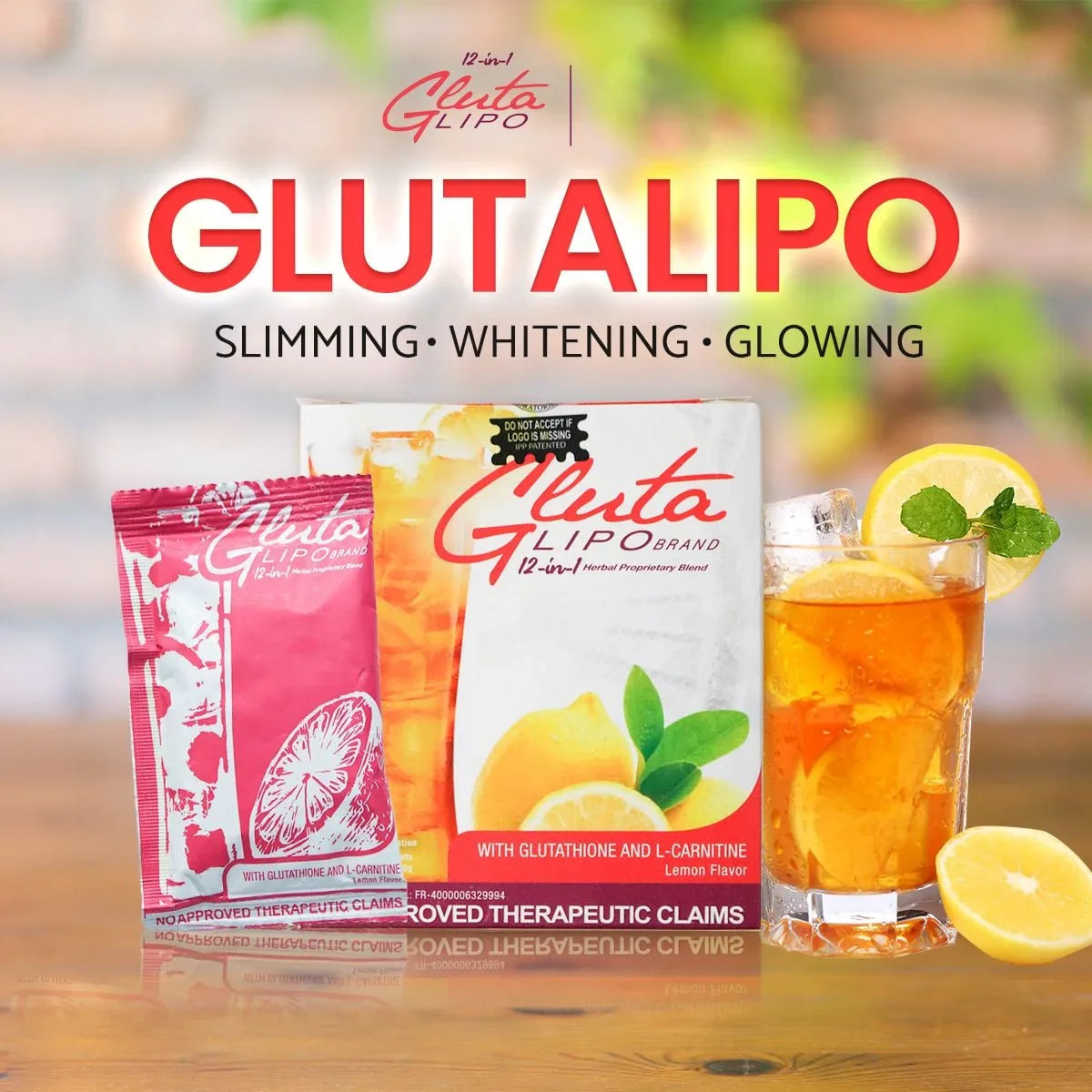 Gluta Lipo Herbal Lemon Flavor Drink - 210g