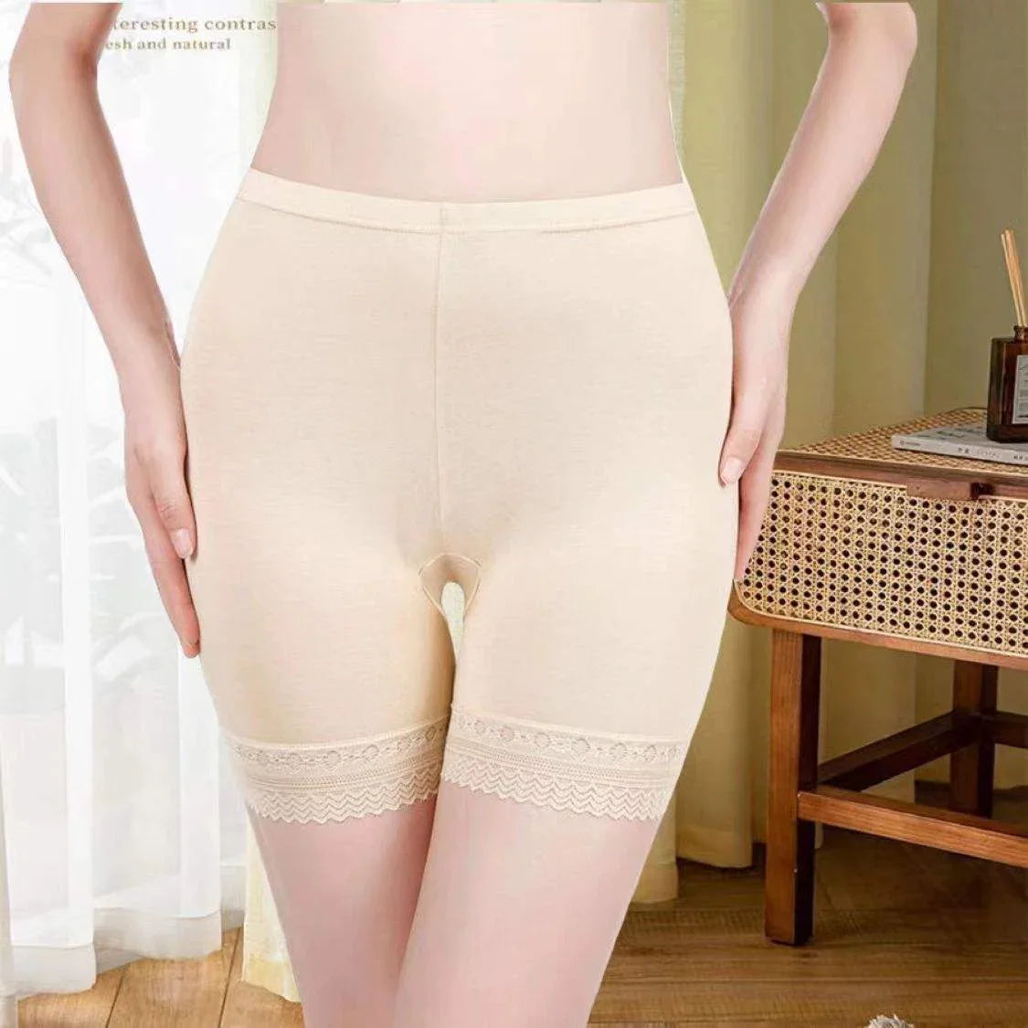 High Waisted Elastic Briefs Underwear Seamless Comfort - A07