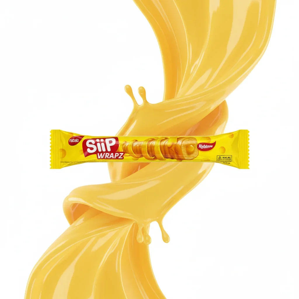 Nabati Siip Wrapz Richeese Cheese Flavour - 14.5g