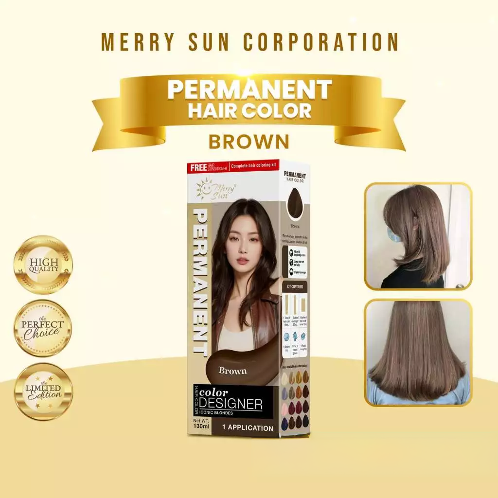 MerrySun Permanent Hair Color - Brown
