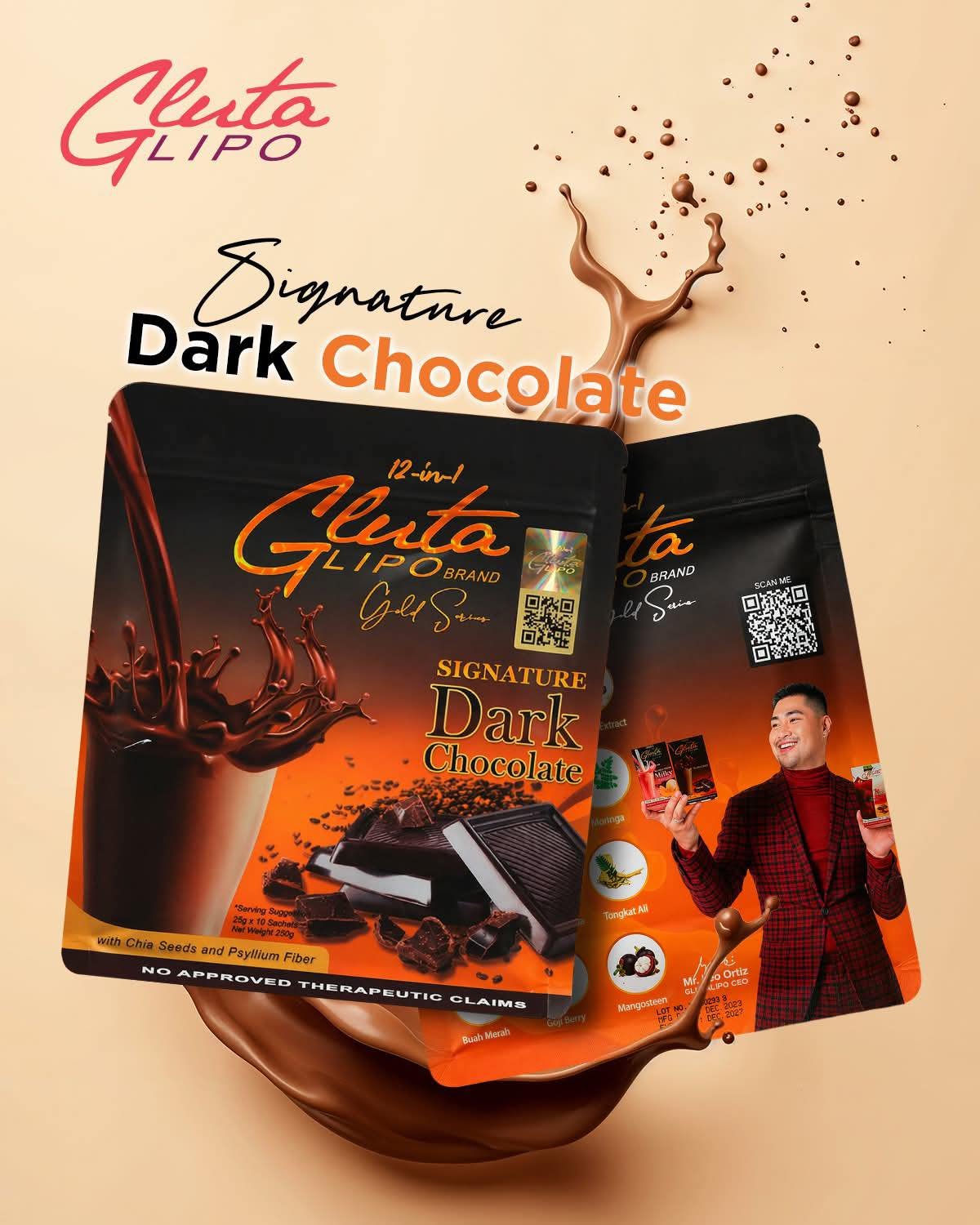 Gluta Lipo Signature Dark Chocolate Drink - 250g