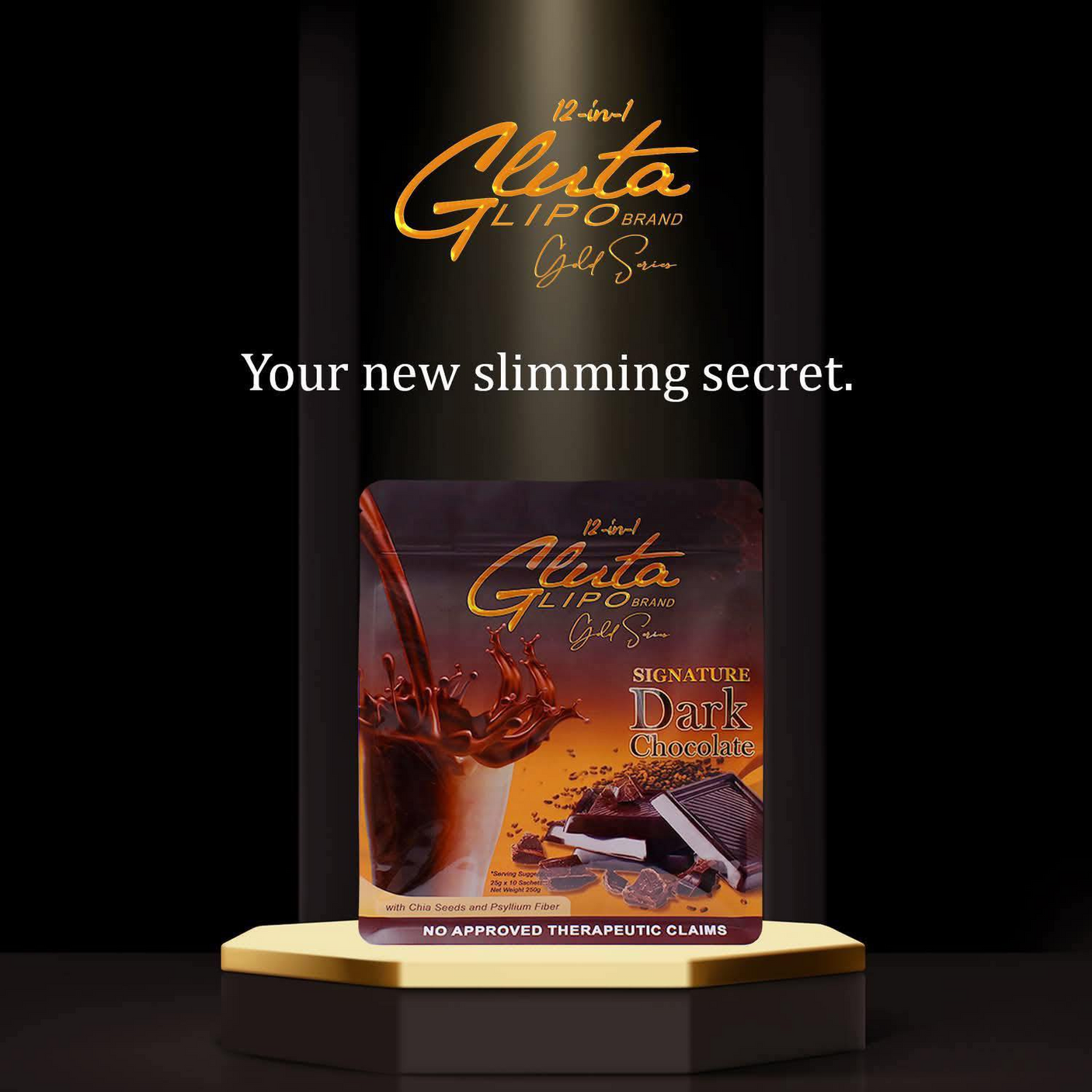 Gluta Lipo Signature Dark Chocolate Drink - 250g