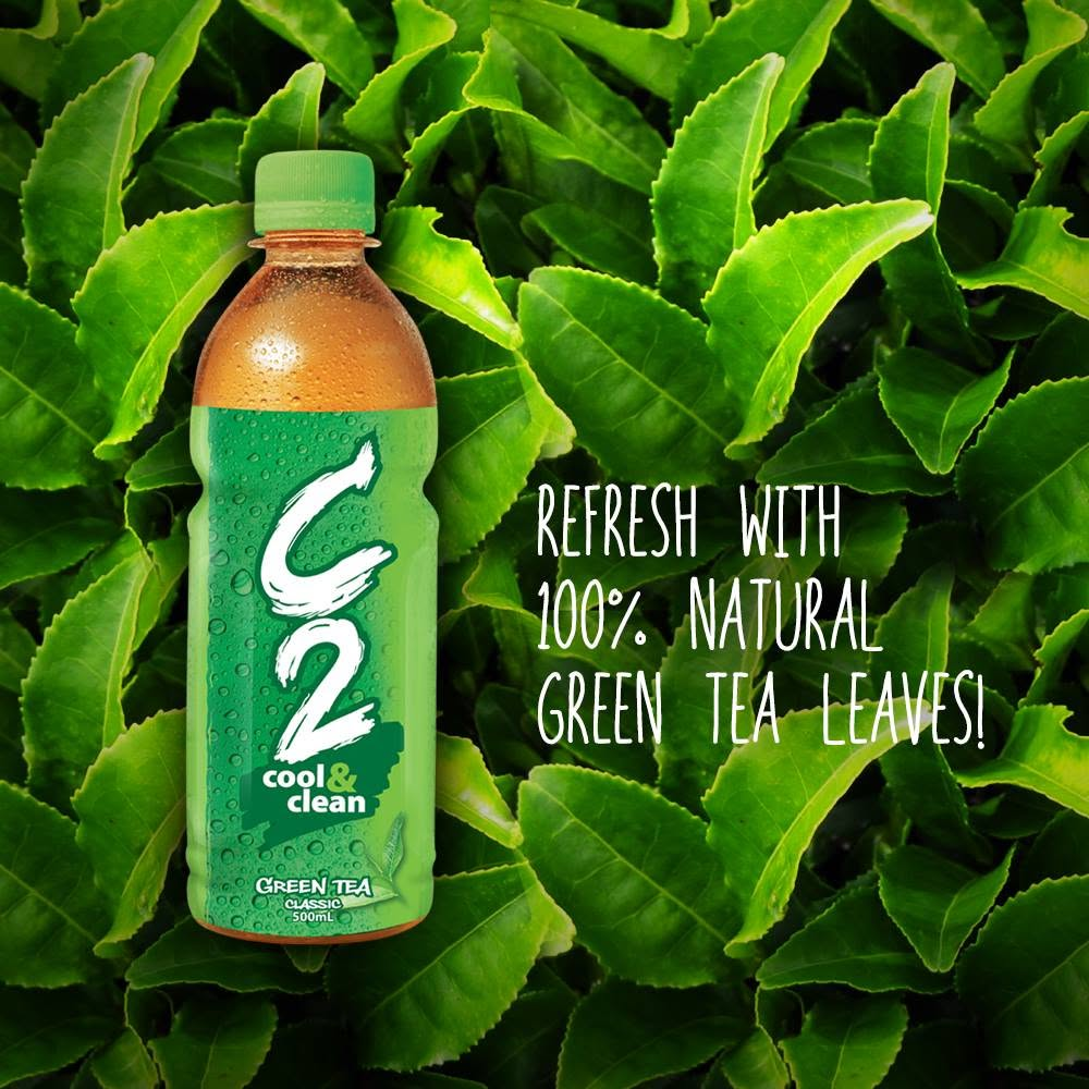 C2 Cool & Clean Green Tea Classic - 355ml