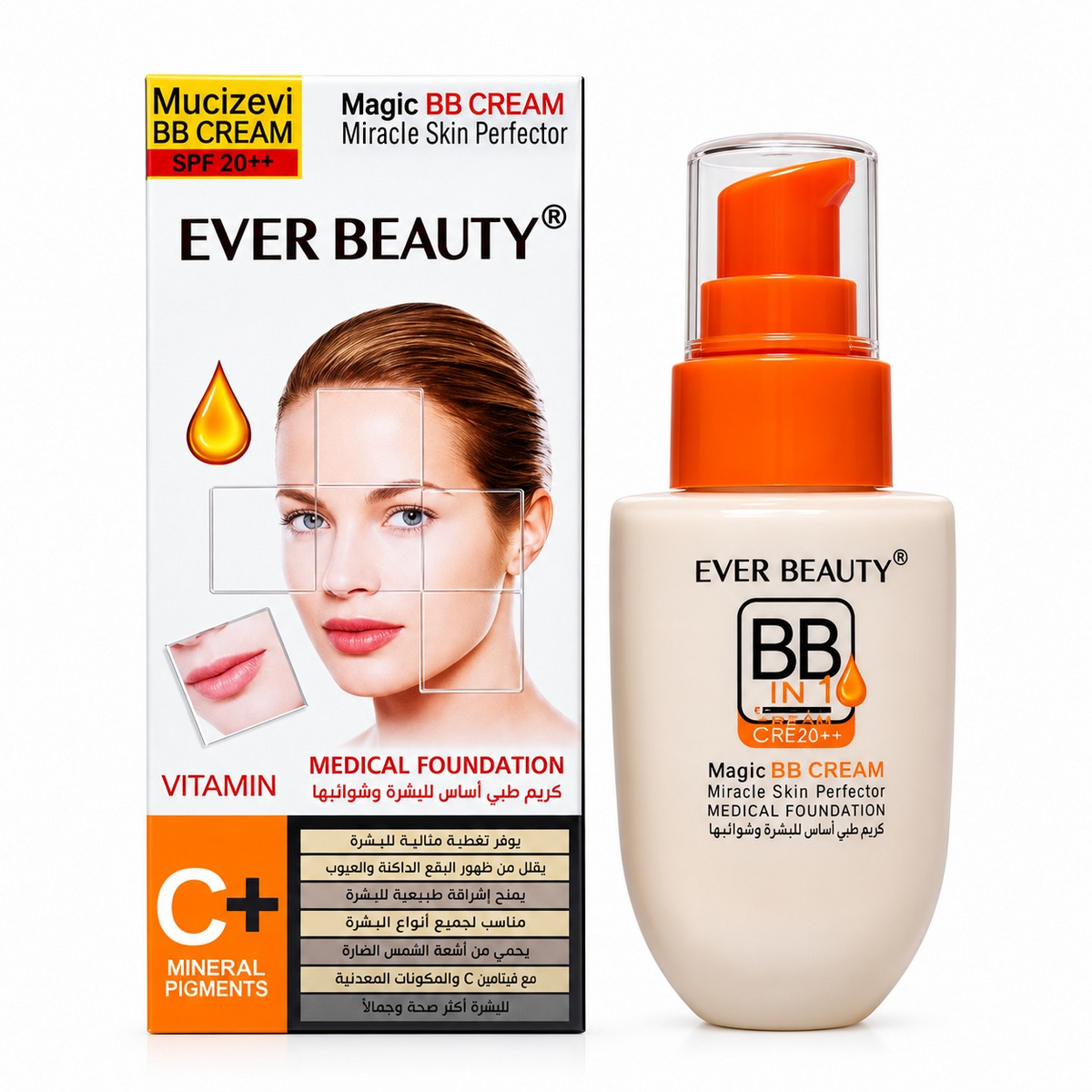 Ever Beauty Vitamin C+ Magic BB Cream Foundation - 50ml