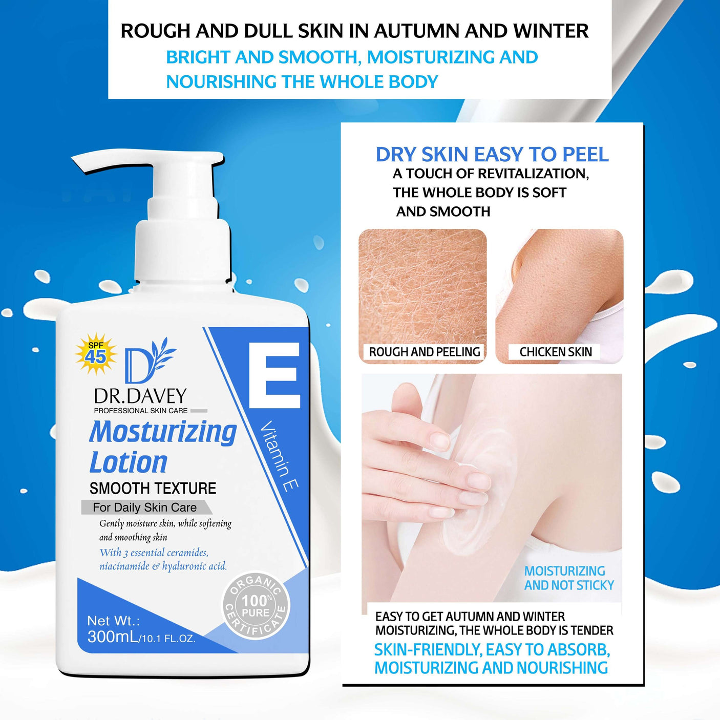 Dr. Davey Vitamin E Moisturizing Lotion SPF 45 - 300ml