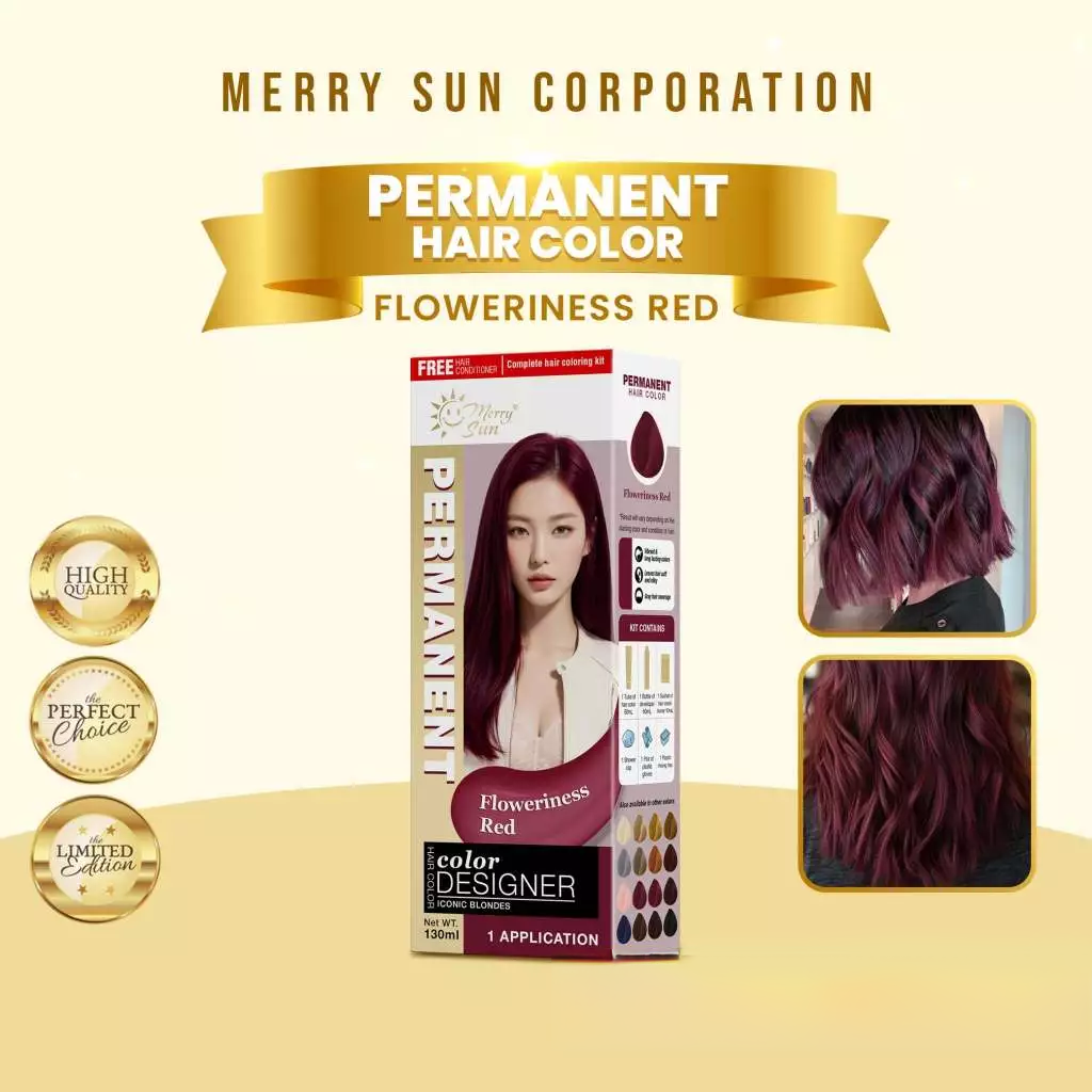 MerrySun Permanent Hair Color - Floweriness Red